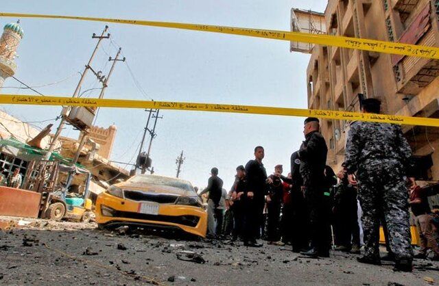 انفجار بمب در مسیر خودروی حامل نظامیان عراقی