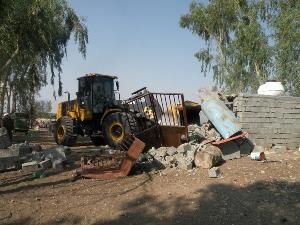 ۸۰ سازه غیر مجاز در شهر سیاه منصور تخریب شد