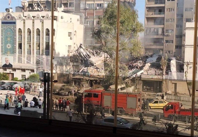 ۵ تا ۷ نفر در پی حمله رژیم صهیونیستی به کنسولگری ایران در دمشق به شهادت رسیده‌اند