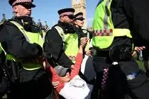 دستگیری حدود ۵۰۰ نفر در جریان اعتراضات حامیان فلسطین در لندن + فیلم
