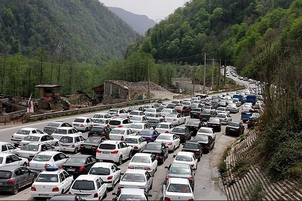 ترافیک سنگین در محور کندوان و آزادراه کرج ـ قزوین ـ کرج