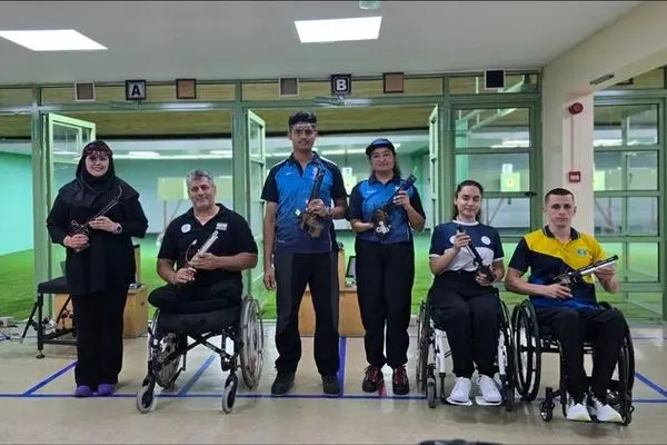 مدال نقره تیم میکس تپانچه ایران در جام‌جهانی پاراتیراندازی امارات کسب شد