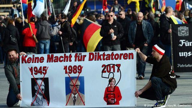 ضدفاشیست‌ها علیه راست‌ها در خیابان‌های برلین
