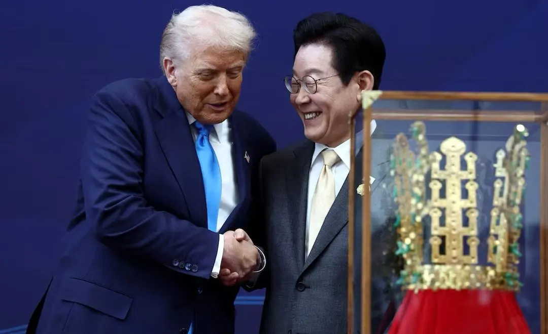 اعطای بالاترین نشان غیرنظامی کره‌جنوبی به دونالد ترامپ + فیلم