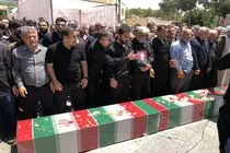تشییع پیکر مطهر ۳ شهید حمله اسرائیل به ایران در اسلامشهر صورت گرفت