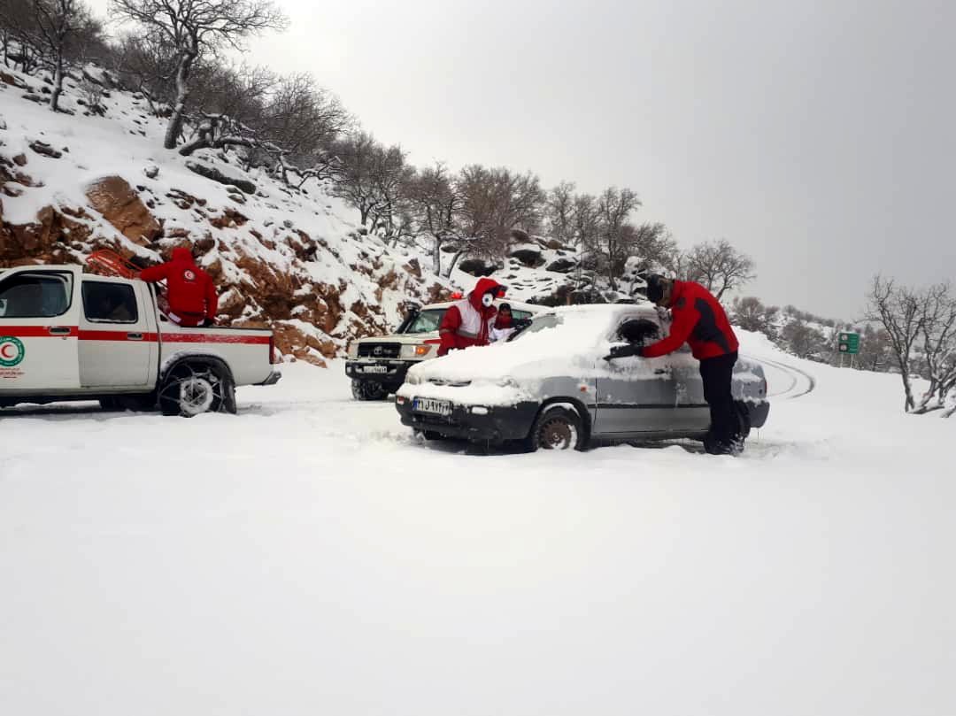 امدادرسانی به ۸۷۰ فرد آسیب دیده از بارش برف و باران در خوزستان