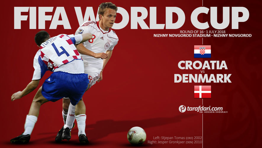 ترکیب اصلی تیم های دانمارک و کرواسی مشخص شد
