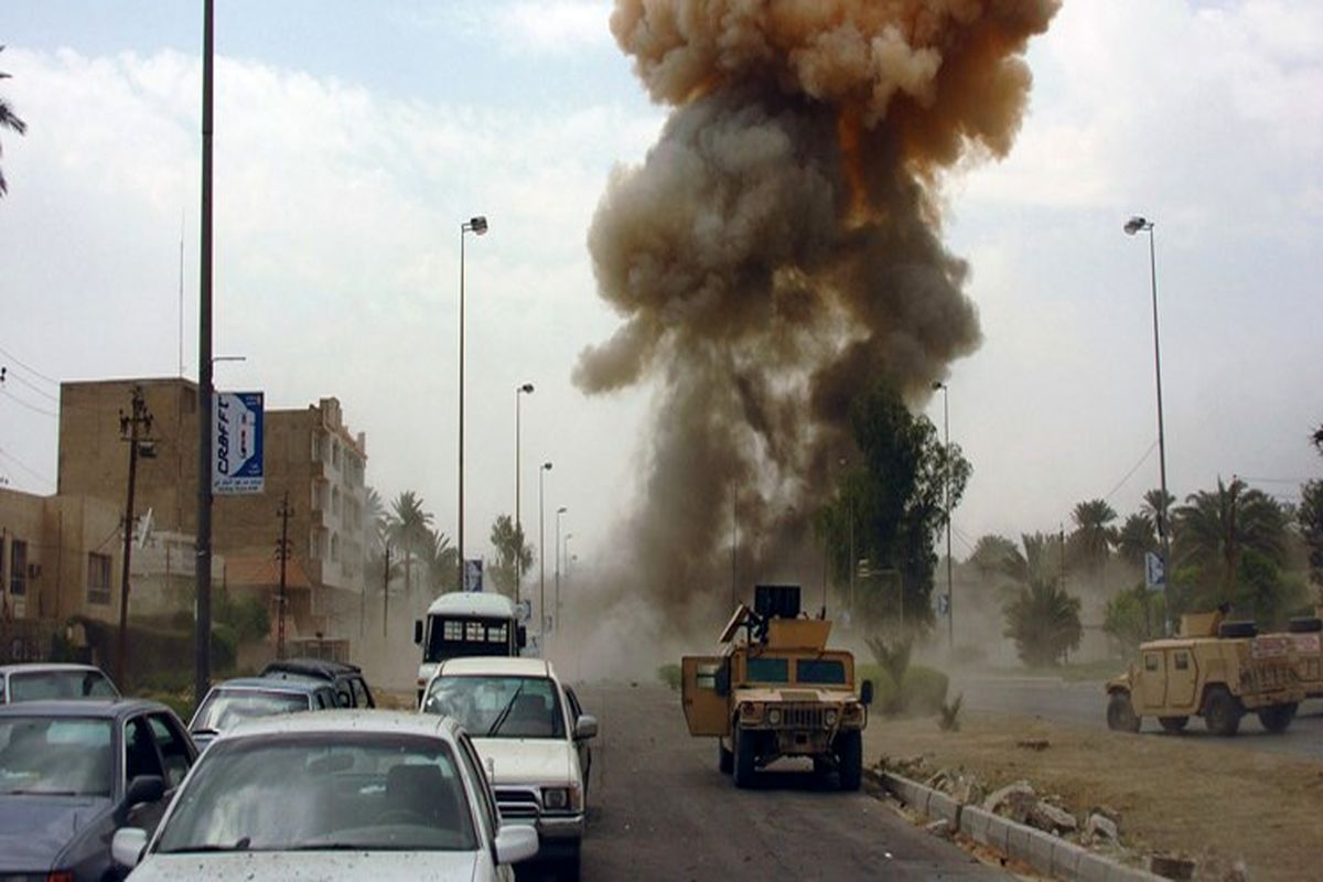 انفجار در مسیر کاروان آمریکا در عراق