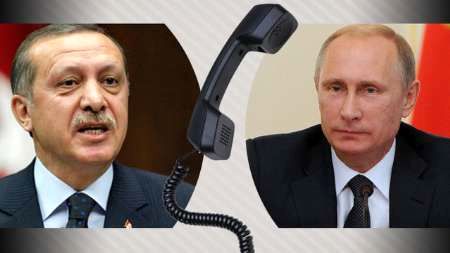 گفت وگوی تلفنی پوتین و اردوغان در باره سوریه