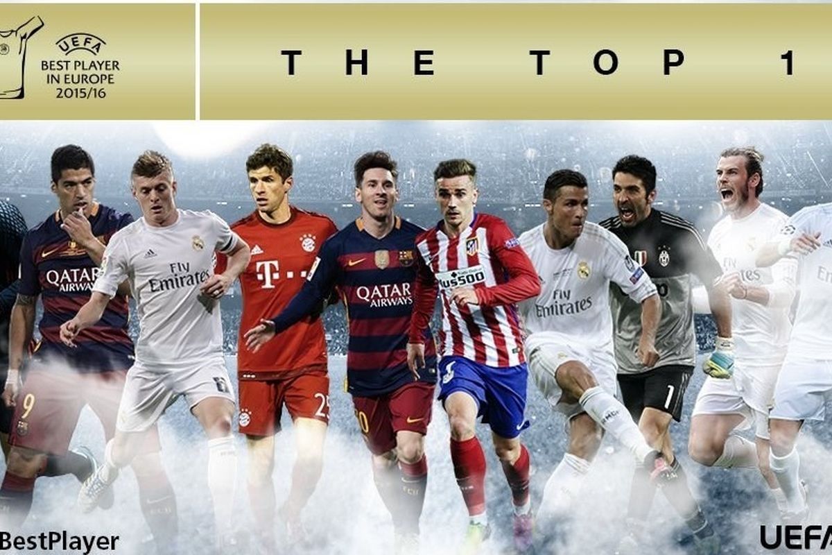 اعلام ۱۰ کاندیدای نهایی کسب عنوان بهترین بازیکن اروپا