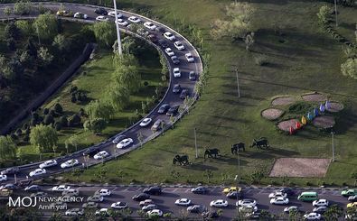 وضعیت ترافیکی بزرگراه های تهران در صبح ۱۹ آبان