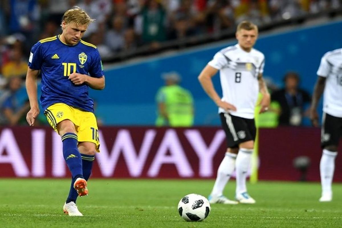 برتری سوئد مقابل آلمان در نیمه نخست