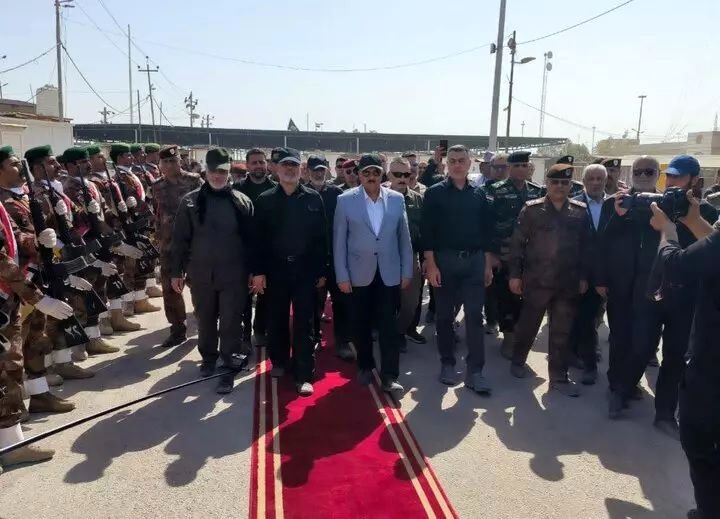 وزرای کشور ایران و عراق از پایانه مرزی شلمچه بازدید کردند