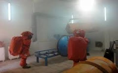 کنترل نشت گاز آمونیاک در کشتارگاه طیور خاش