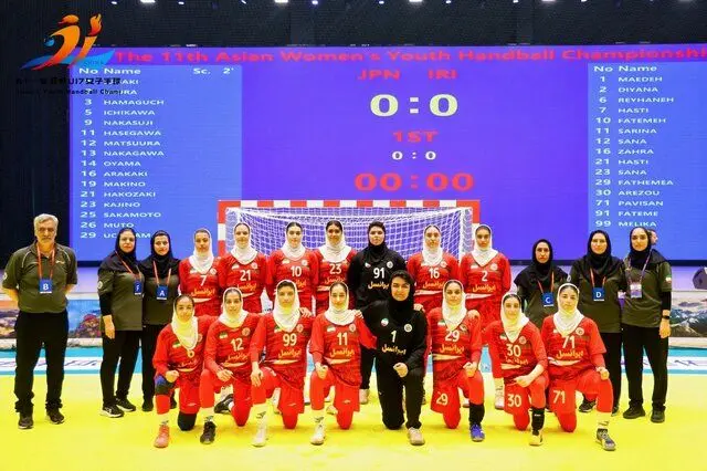دختران هندبال ایران در آسیا برای دومین بار  شکست خوردند