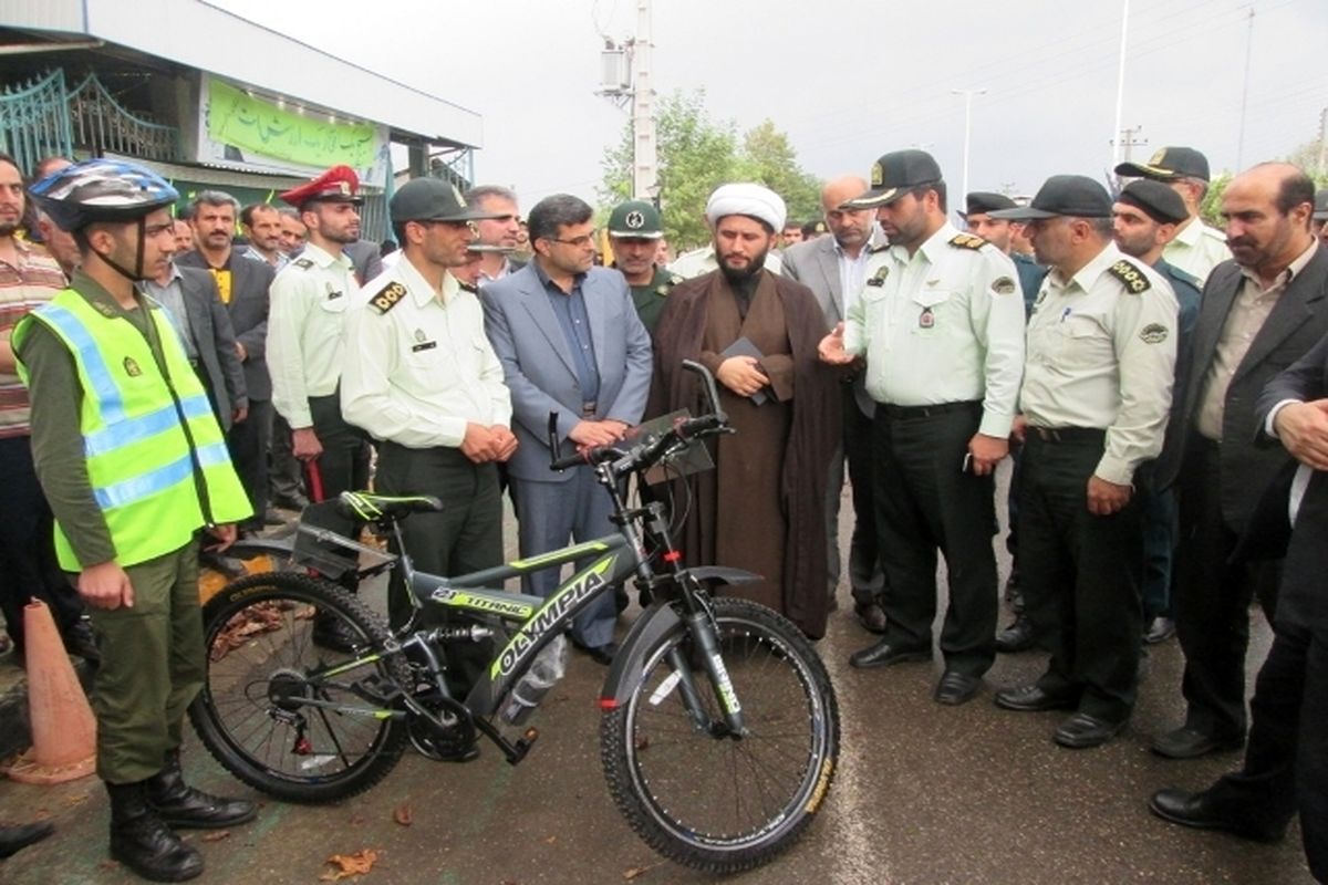 رونمایی از پلیس دوچرخه سوار به مناسبت هفته ناجا در املش