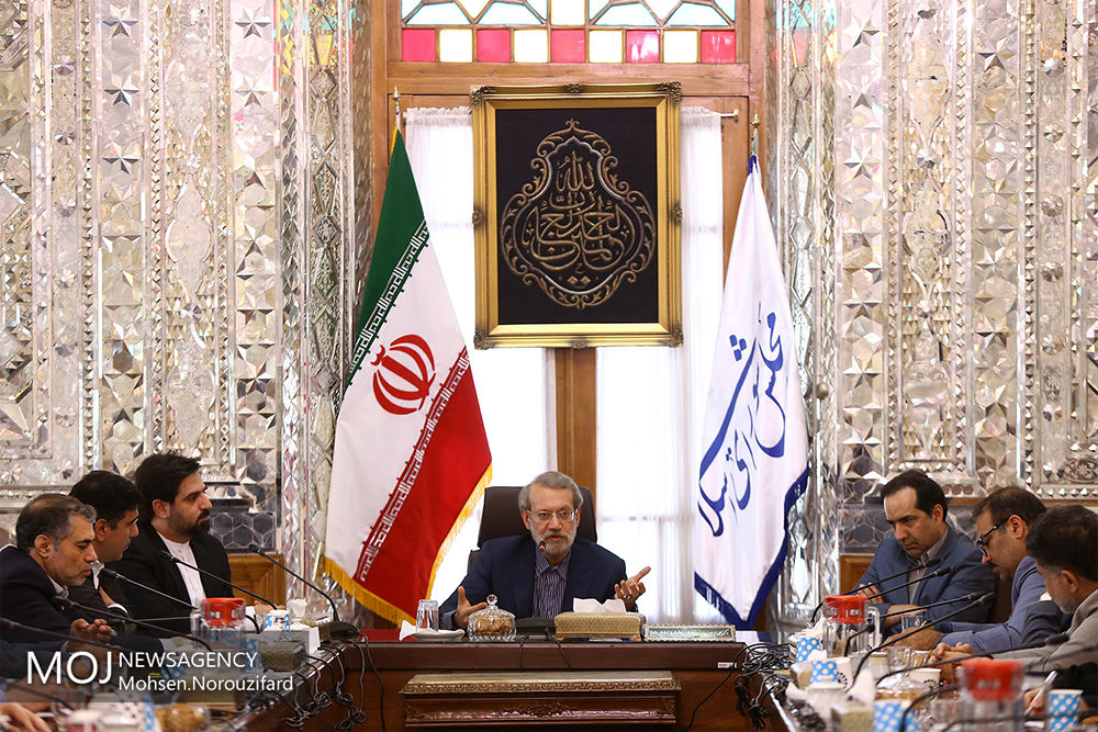 جلسه شورای اطلاع رسانی دستگاه های اجرایی با حضور علی لاریجانی