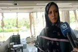 بازگشت خبرنگار خبرگزاری سیما پای میز کار پس از حمله به ساختمان شیشه ای