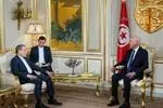 دیدار وزیر خارجه ایران با رئیس‌جمهور تونس در قصر قرطاج