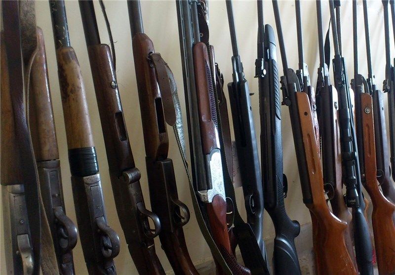 کشف 64 قبضه سلاح شکاری در خرم آباد لرستان