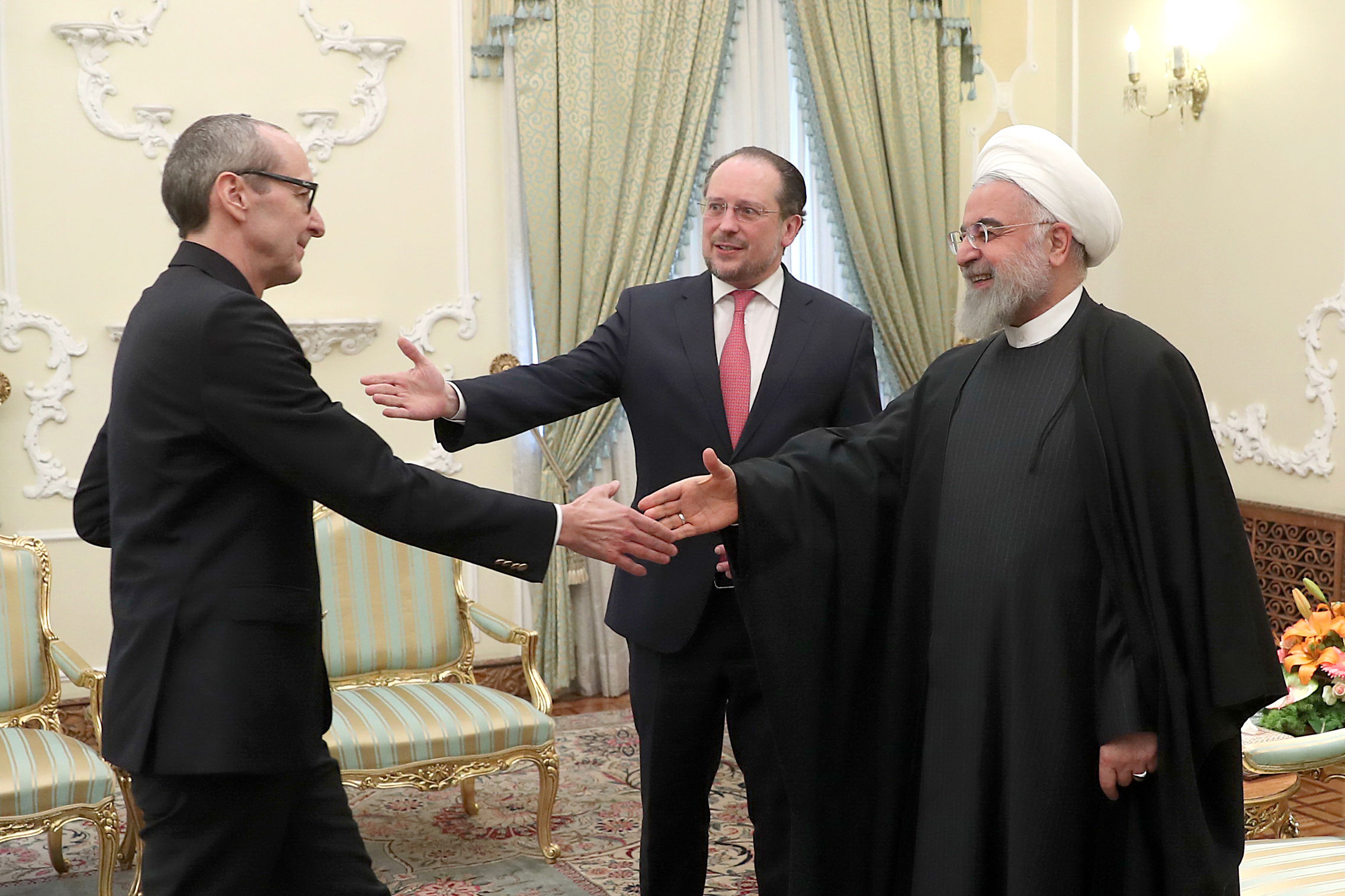 حسن روحانی با وزیر خارجه اتریش دیدار کرد