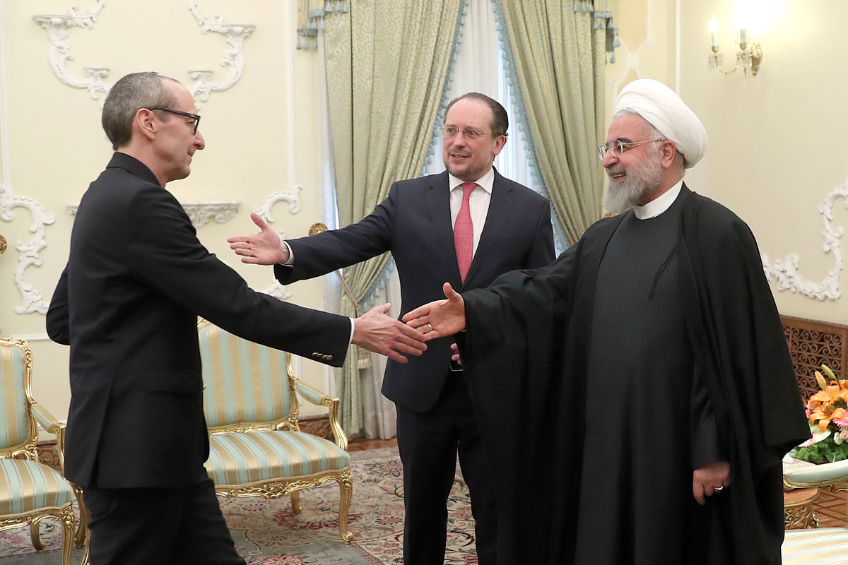 حسن روحانی با وزیر خارجه اتریش دیدار کرد