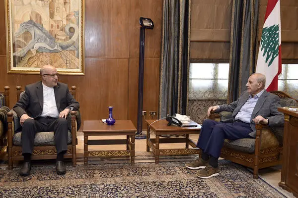 سفیر ایران با رئیس پارلمان لبنان دیدار کرد