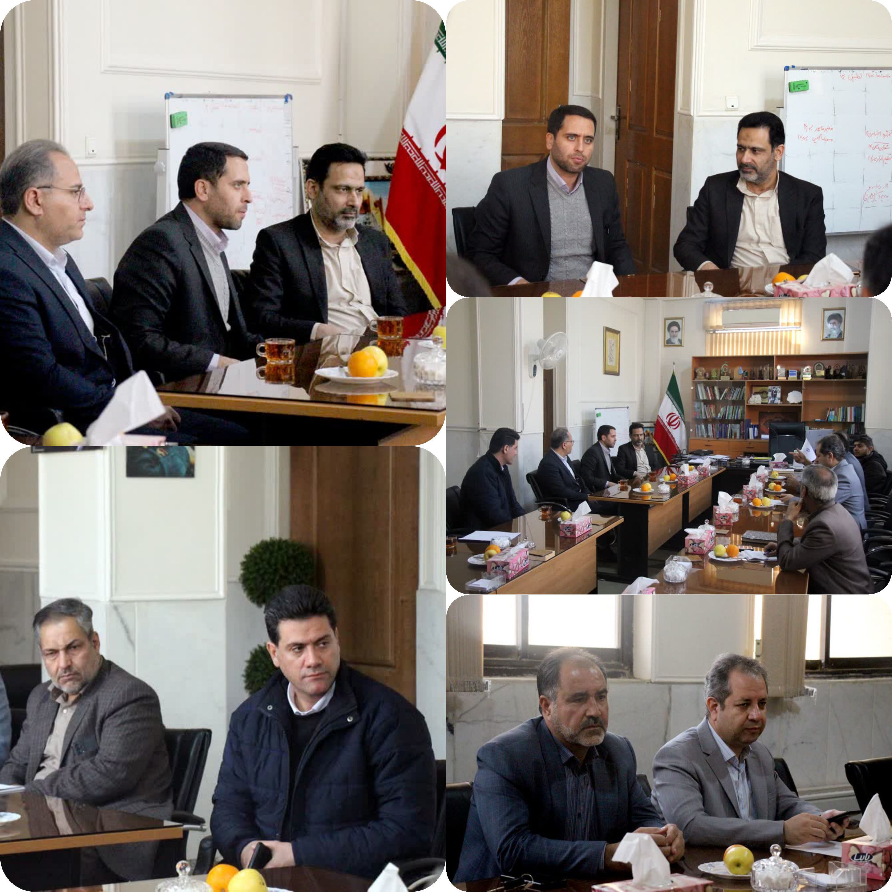 نشست مشترک فرماندارآران و بیدگل و مدیرعامل شرکت شهرک‌های صنعتی اصفهان