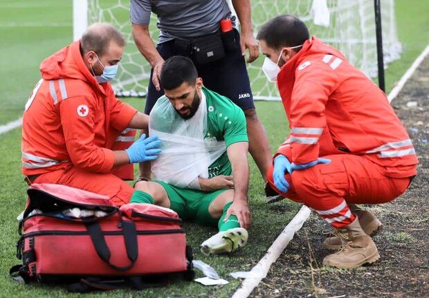 کاپیتان تیم ملی فوتبال لبنان به بازی ایران نمی‌رسد