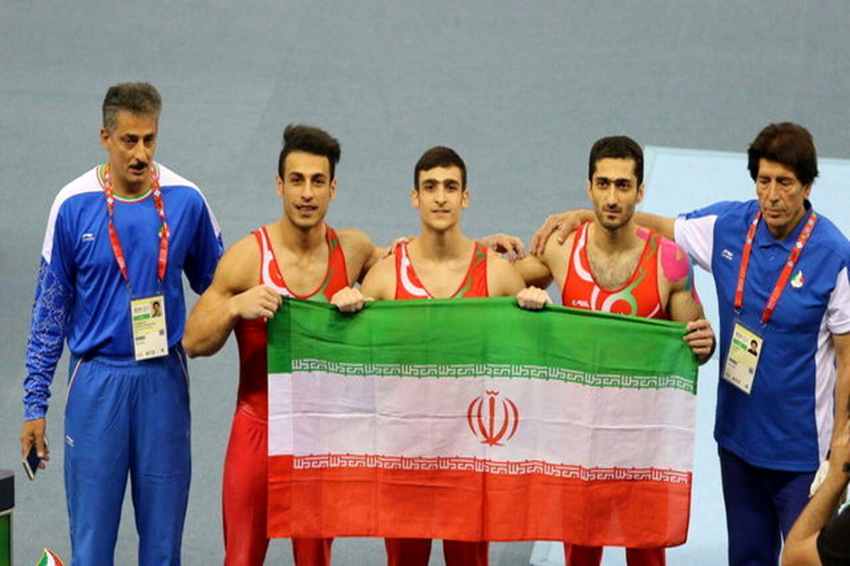 مدال برنز تیم ملی ژیمناستیک ایران در باکو