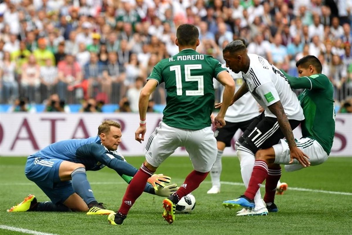 نتیجه بازی آلمان مکزیک/ ناکامی بزرگ آلمان در روز نخست یاران لو