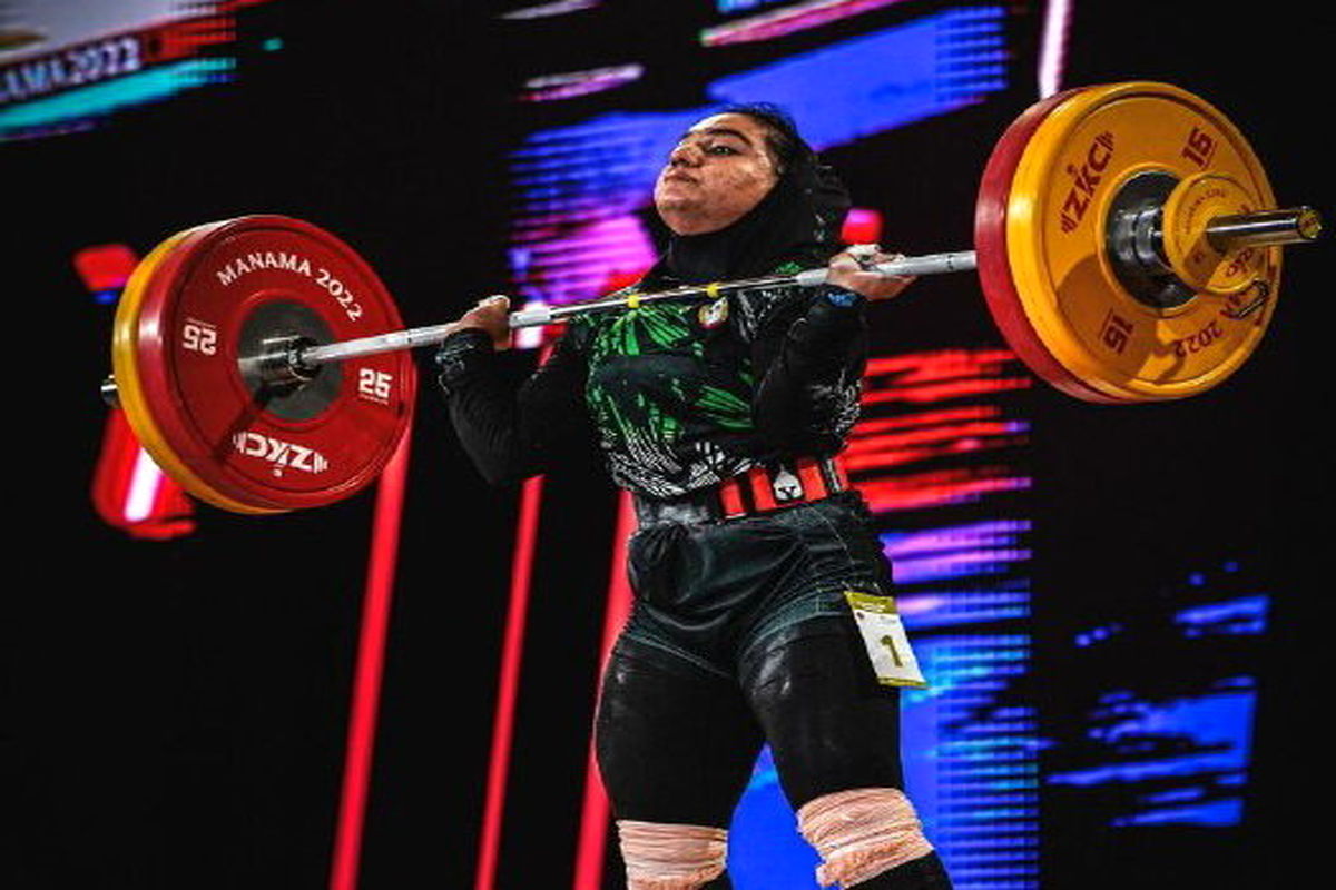 ششمی و هشتمی دختران وزنه‌بردار ایران در قهرمانی آسیا