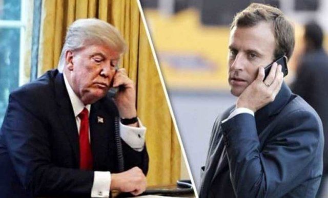 جزئیات گفتگوی تلفنی ترامپ و رئیس جمهوری فرانسه