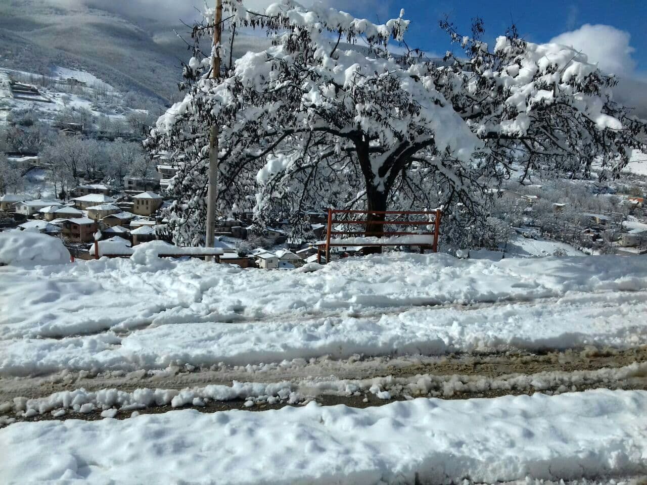 بارش نیم متر برف در ارتفاعات غرب مازندران