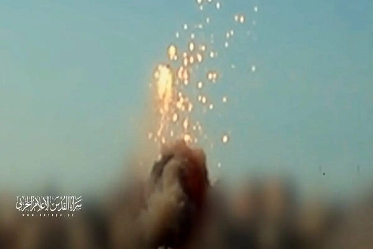 تانک صهیونیست ها به دست مبارزان مقاومت در غزه منهدم شد