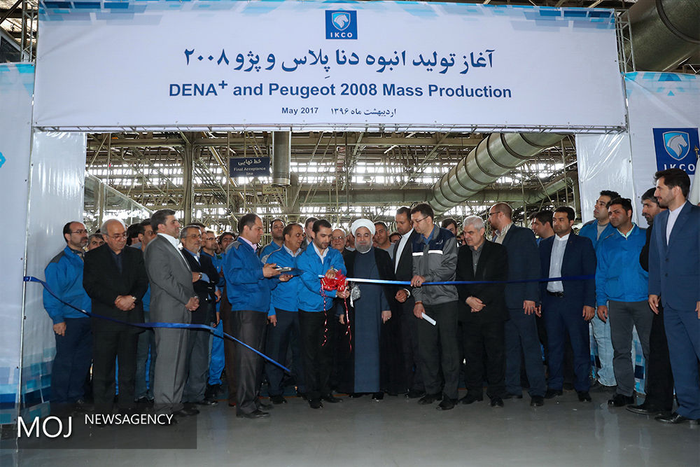 افتتاح خط تولید خودروهای دنا پلاس و پژو ۲۰۰۸