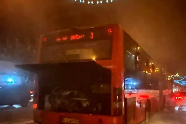 شرکت واحد اتوبوسرانی تهران خبر آتش‌سوزی اتوبوس را تکذیب کرد