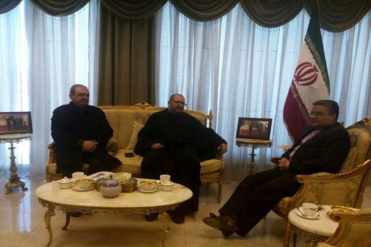 دیدار سفیر ایران در امان با رئیس کلیسای «مرج الحمام»