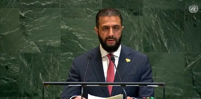 رئیس‌جمهور دولت موقت سوریه در سازمان ملل خواستار حمایت از حاکمیت دمشق شد