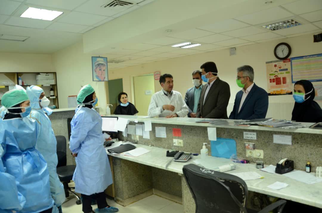 بازدید فرماندار یزد از بخش های مختلف بیمارستان شهید صدوقی یزد