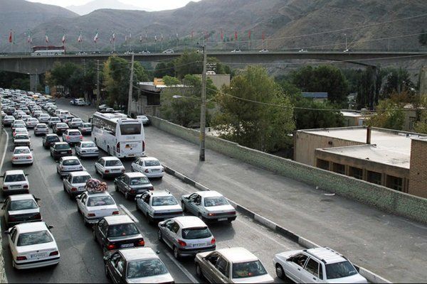 ترافیک سنگین در محور ایلام - مهران