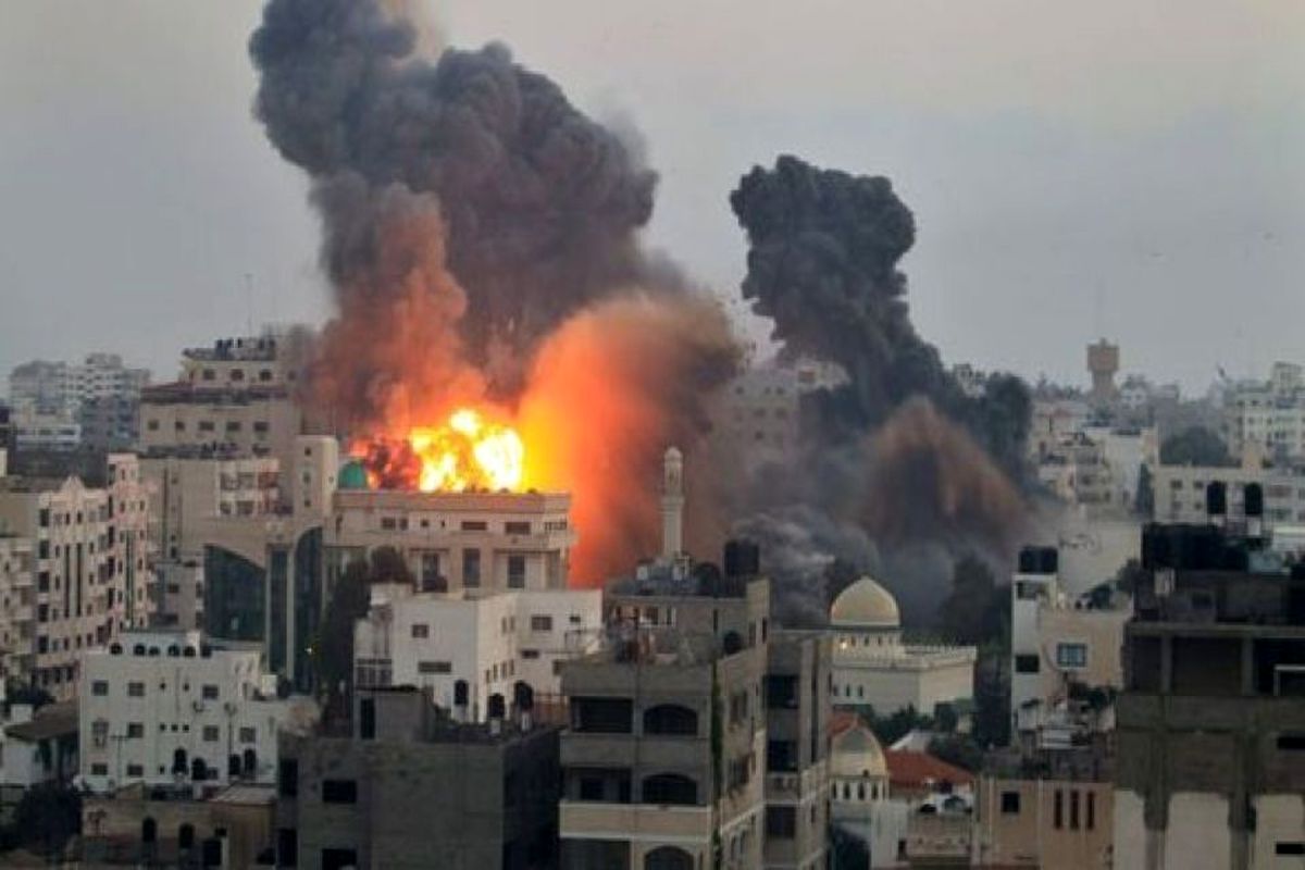 حمله هوایی صهیونیست ها به شمال غزه