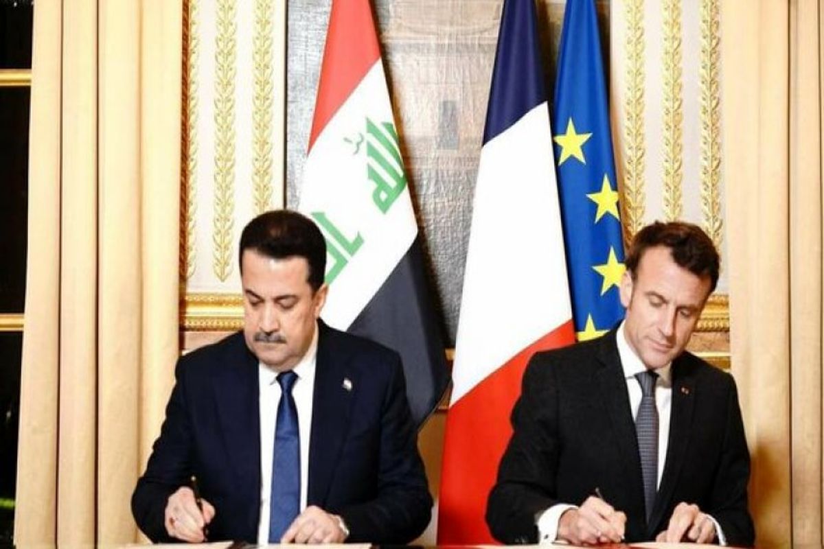 روئسای جمهور دو کشورعراق و فرانسه توافق نامه همکاری امضا کردند