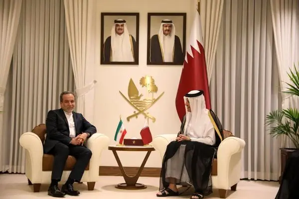 وزیر امور خارجه ایران با نخست‌وزیر قطر دیدار کرد