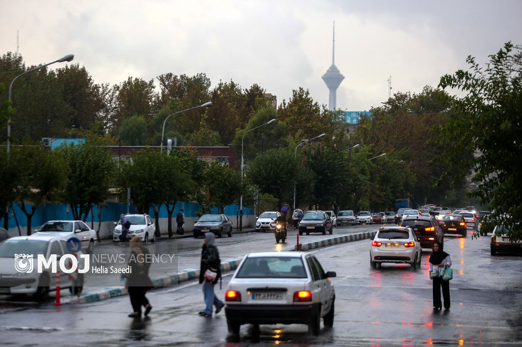 اولین باران پاییزی تهران