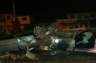 برخورد هیوندای و تویوتا با 2 کشته در محمودآباد