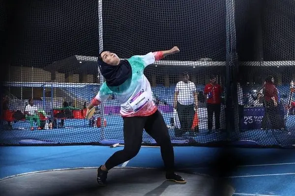 مهلا محروقی در پرتاب دیسک بازی‌های کشورهای اسلامی ششم شد