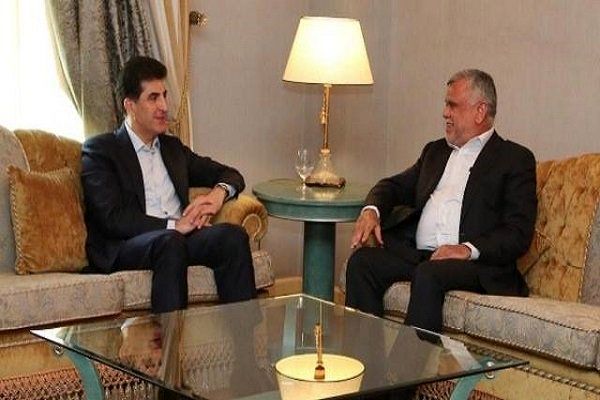 دیدار رئیس ائتلاف الفتح عراق با رئیس حزب دموکرات کردستان