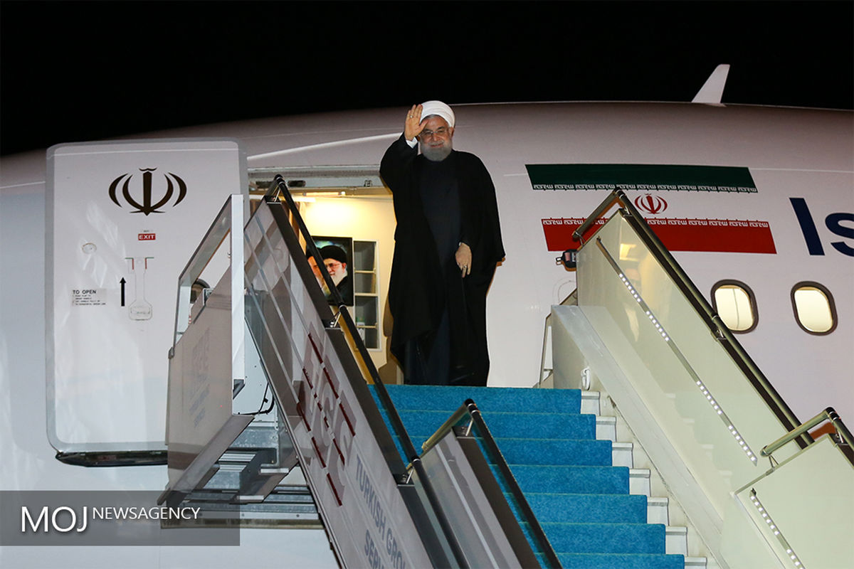 رئیس جمهور راهی تهران شد
