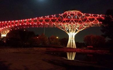 «پل طبیعت» امشب قرمز رنگ می‌شود